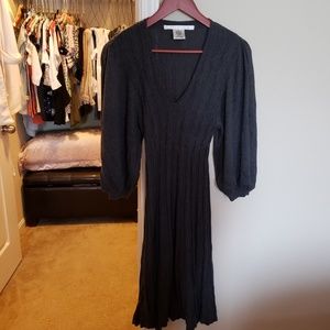 Knee length ballon sleeve dress